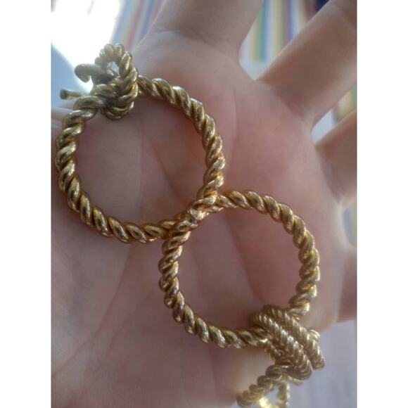 Vintage Chunky Gold Chain Metal Belt. 27 inches - Picture 2 of 2